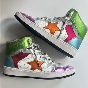 Vintage Havana Women’s Multicolor High-Top Sneakers - size 8